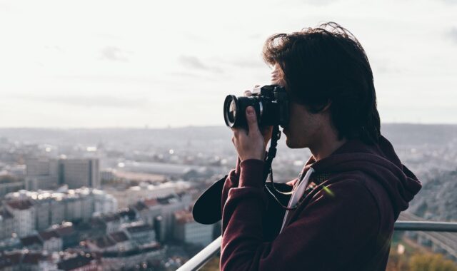camera, photographer, city, view, rooftop, deck, man, taking photo, taking picture, outdoors, camera, camera, camera, photographer, photographer, photographer, photographer, photographer