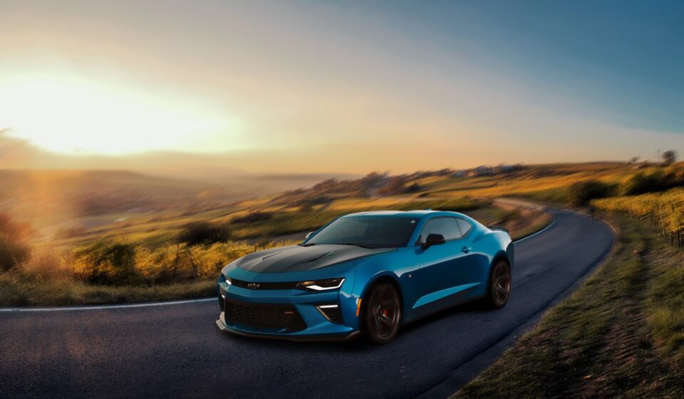 car, vehicle, automobile, car wallpapers, speed, modern, highway, road, camaro ss, evening