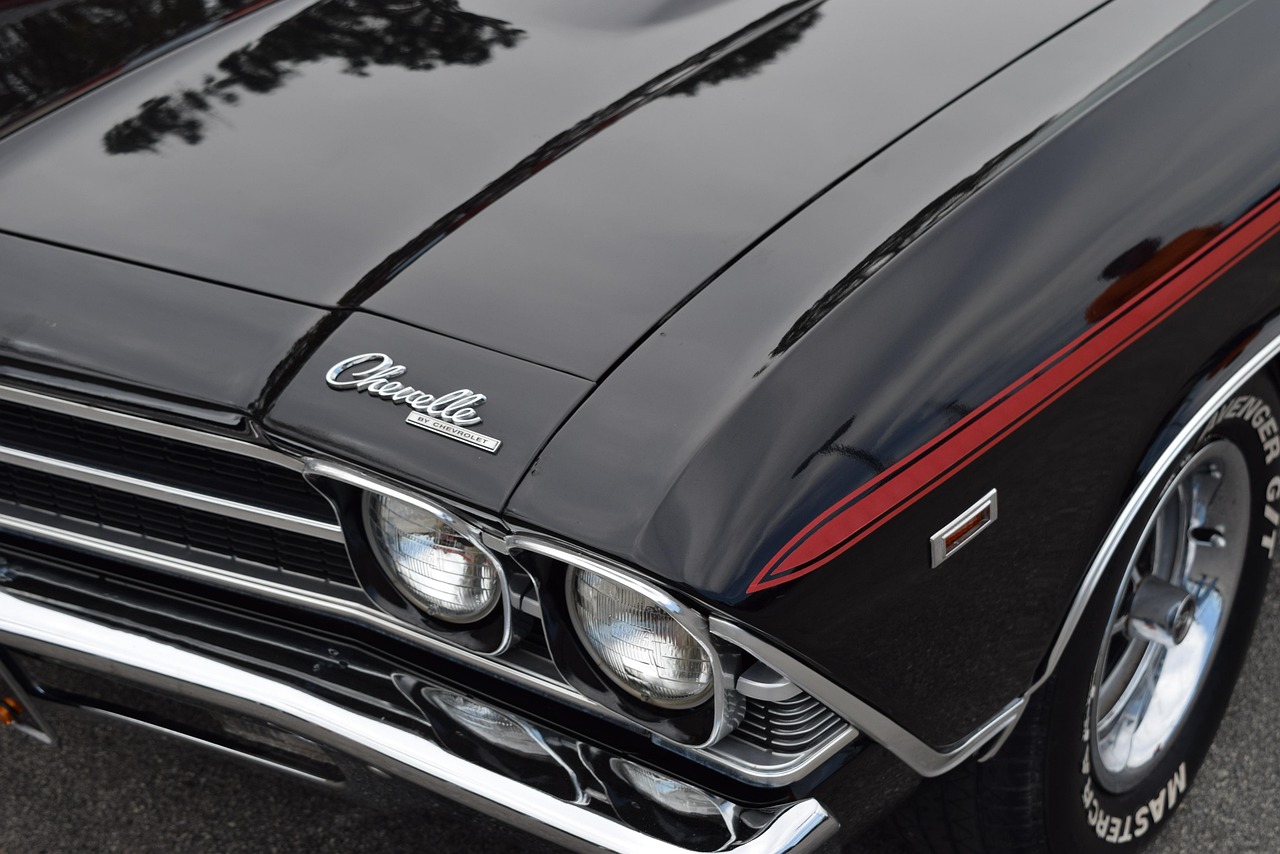 car, chevelle, automobile, ss, stripes, racing, car wallpapers, vintage, gray car