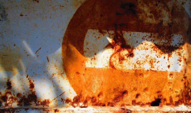 rust, a metal sheet, sign, metal surfaces, texture, material, sheet, iron