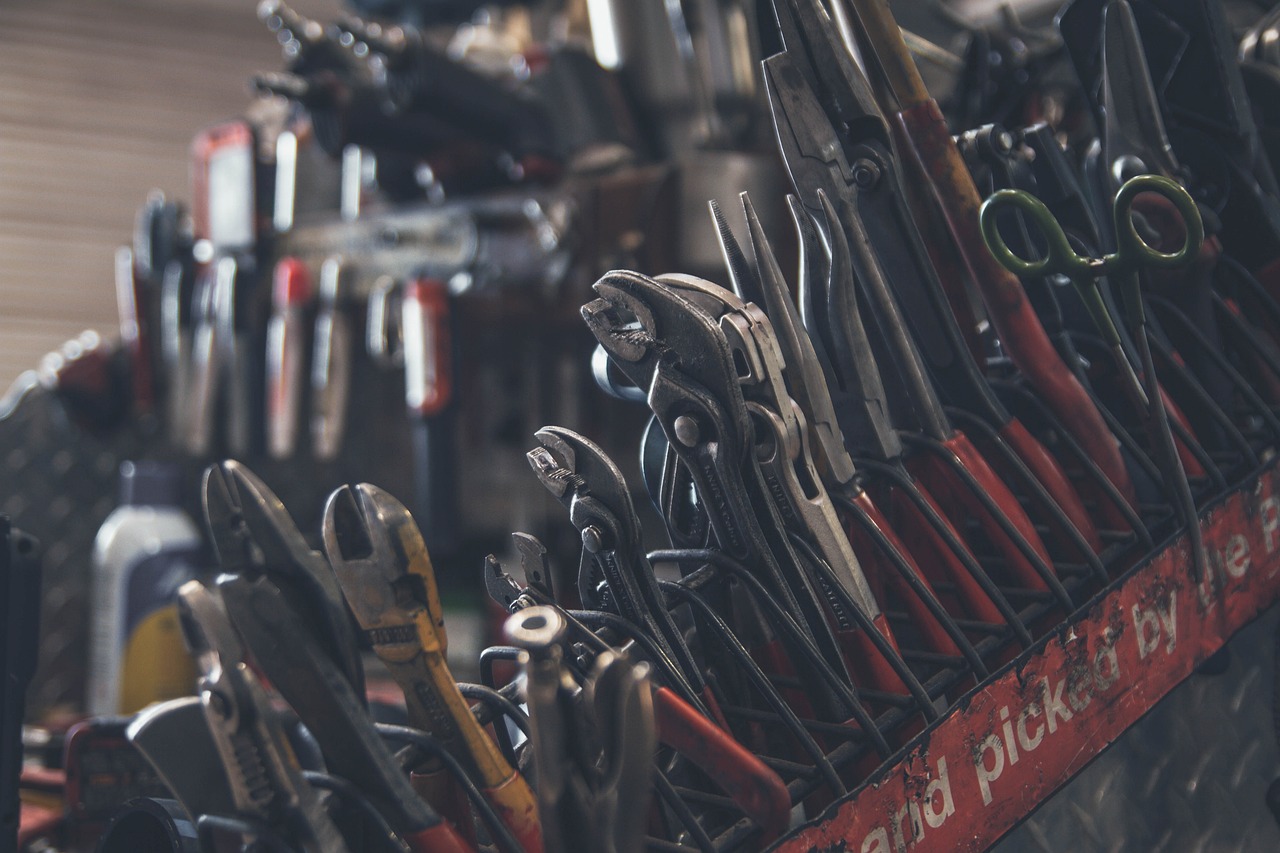 tools, screwdrivers, hammer, screws, work box, construction